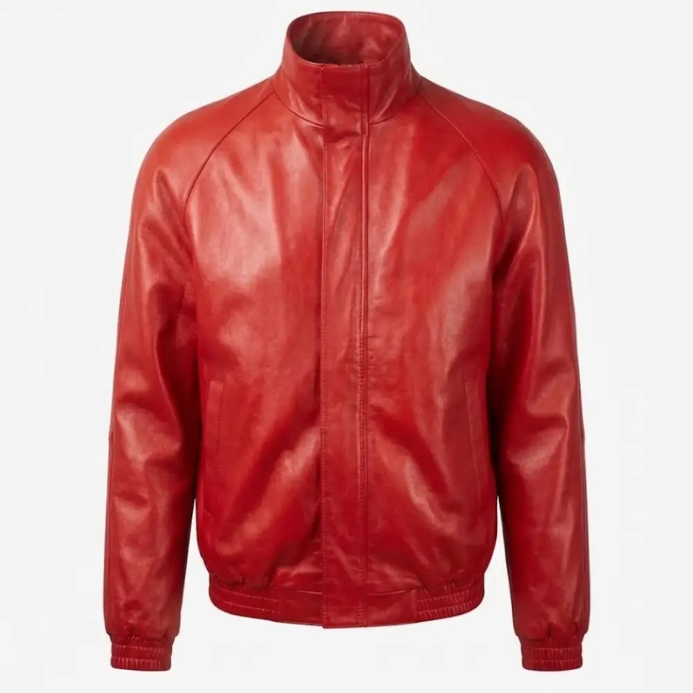 Timothée Chalamet Marty Supreme Red Leather Jacket - Image 2