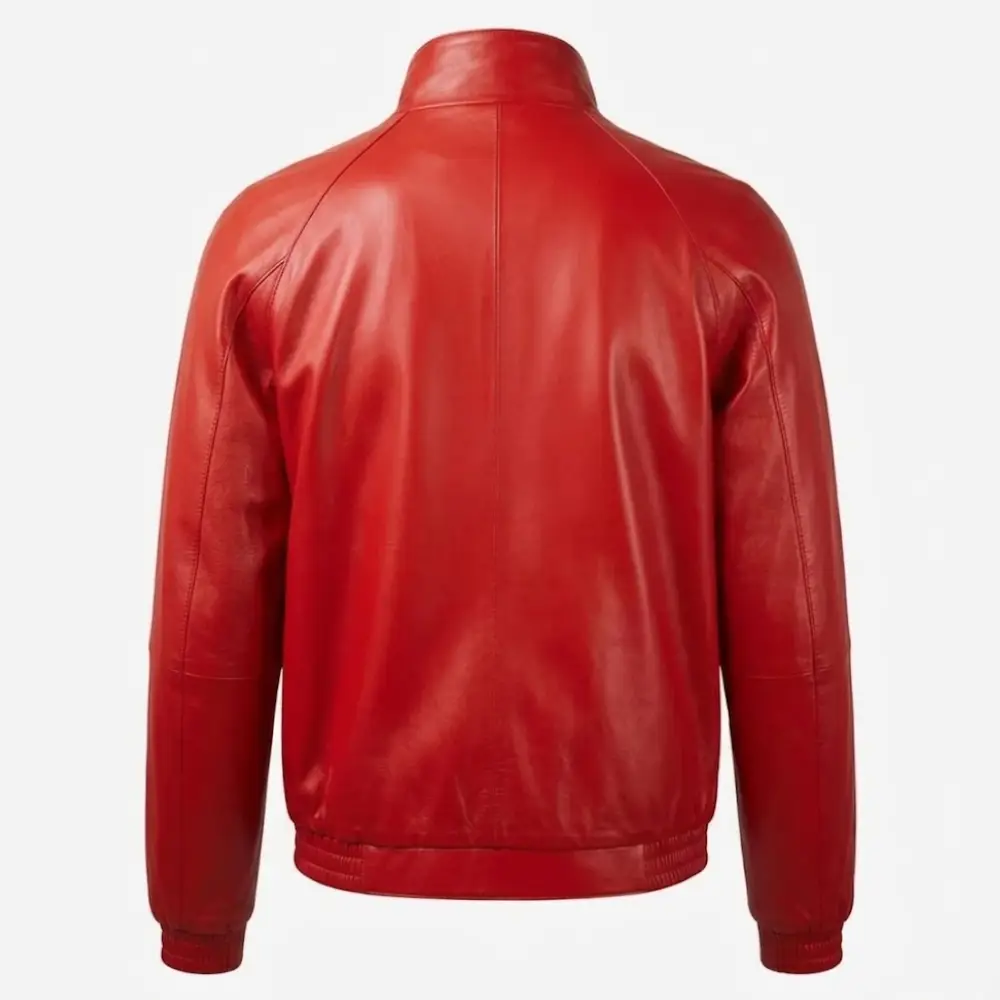 Timothée Chalamet Marty Supreme Red Leather Jacket - Image 3