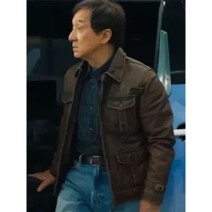 Jackie Chan The Shadow’s Edge Brown Leather Jacket