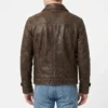 the shadows edge jackie chan brown leather jacket