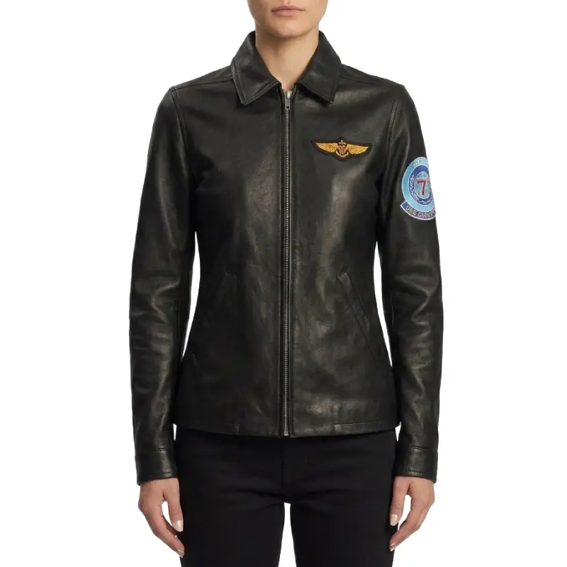 Charlie Top Gun Leather Jacket - Image 2