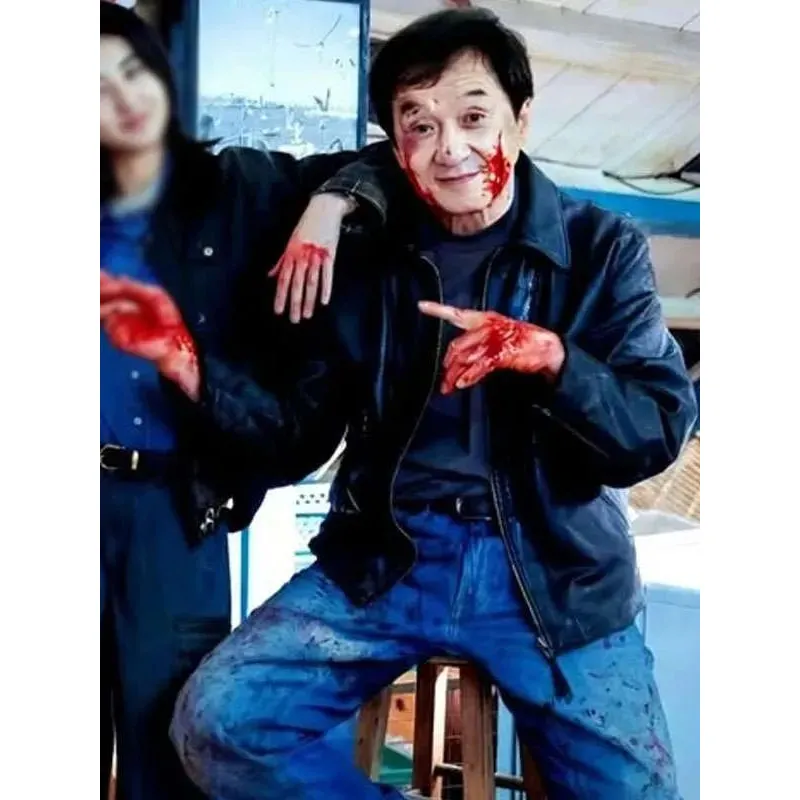 Wong Tak-Chung The Shadow’s Edge Black Leather Jacket - Image 4
