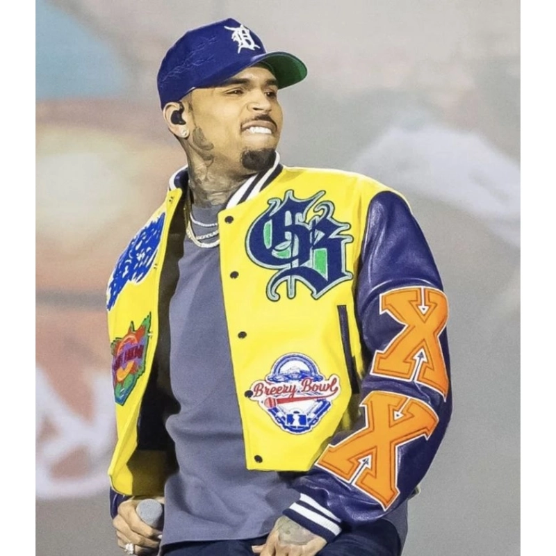 Chris Brown Breezy Bowl Varsity Jacket - Image 6