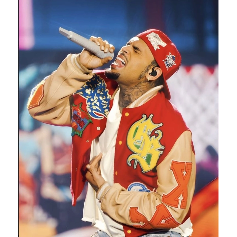 Chris Brown Breezy Bowl Varsity Jacket - Image 7