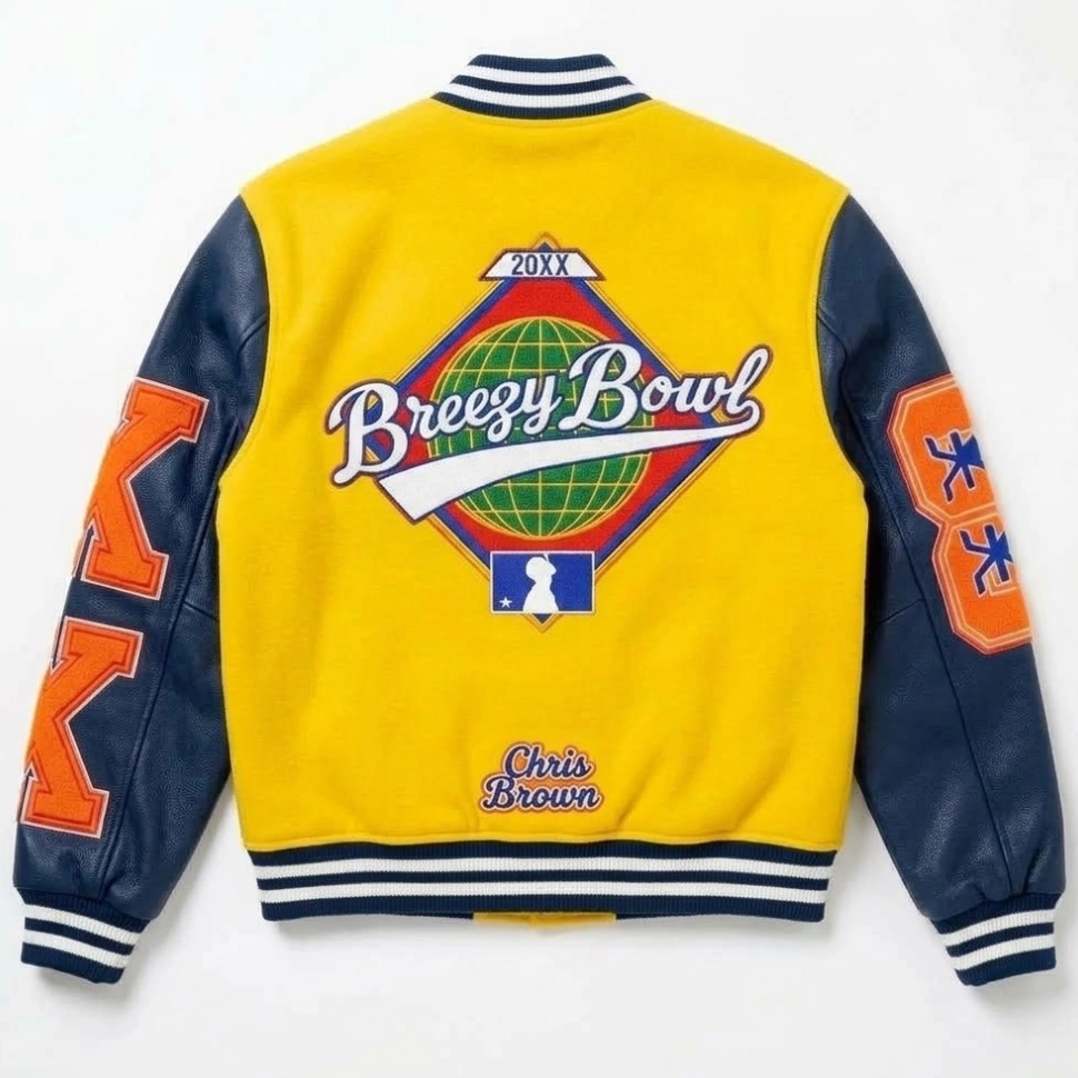 Chris Brown Breezy Bowl Varsity Jacket - Image 3