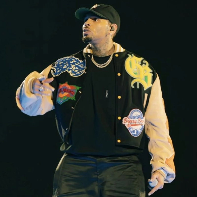 Chris Brown Breezy Bowl Varsity Jacket - Image 5