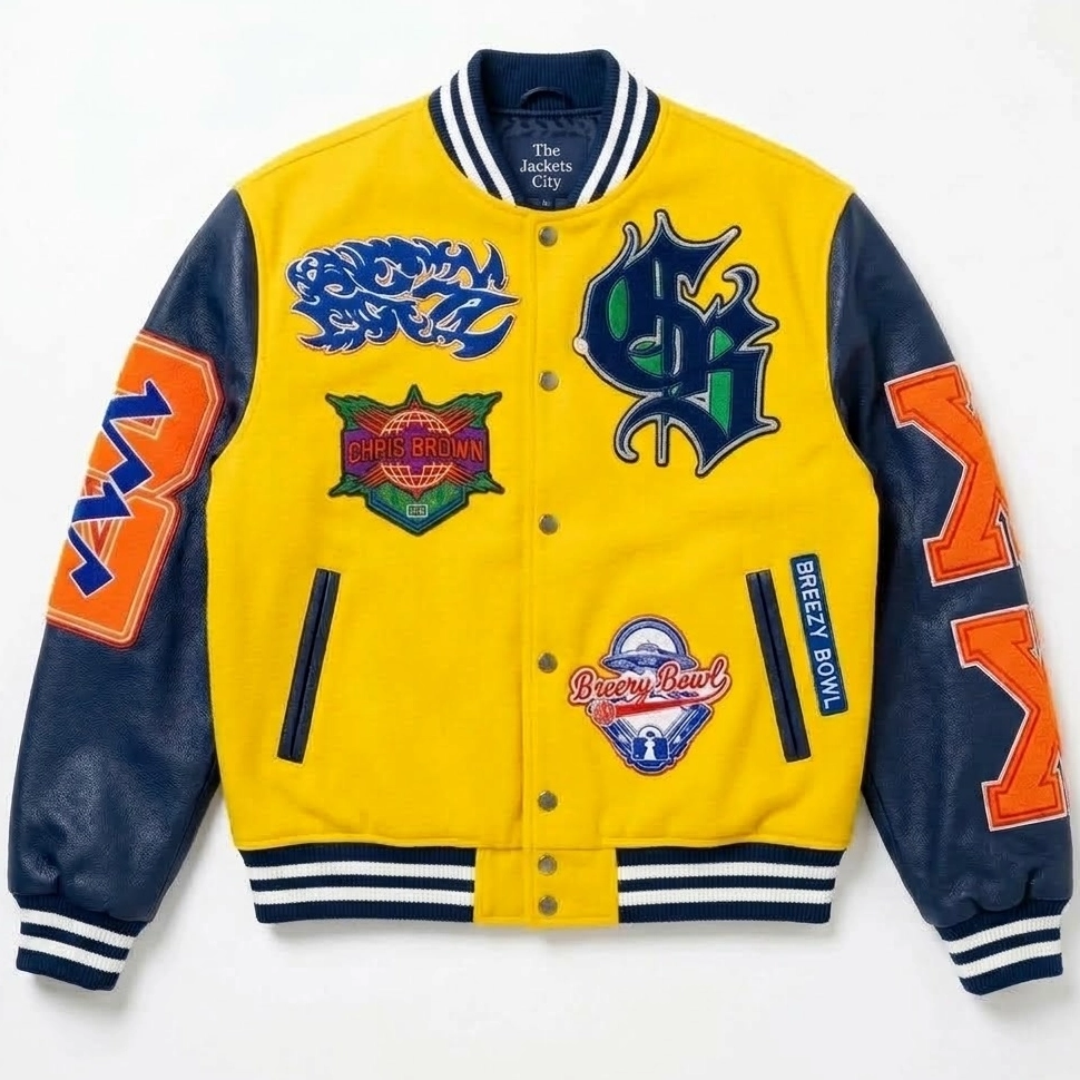 Chris Brown Breezy Bowl Varsity Jacket