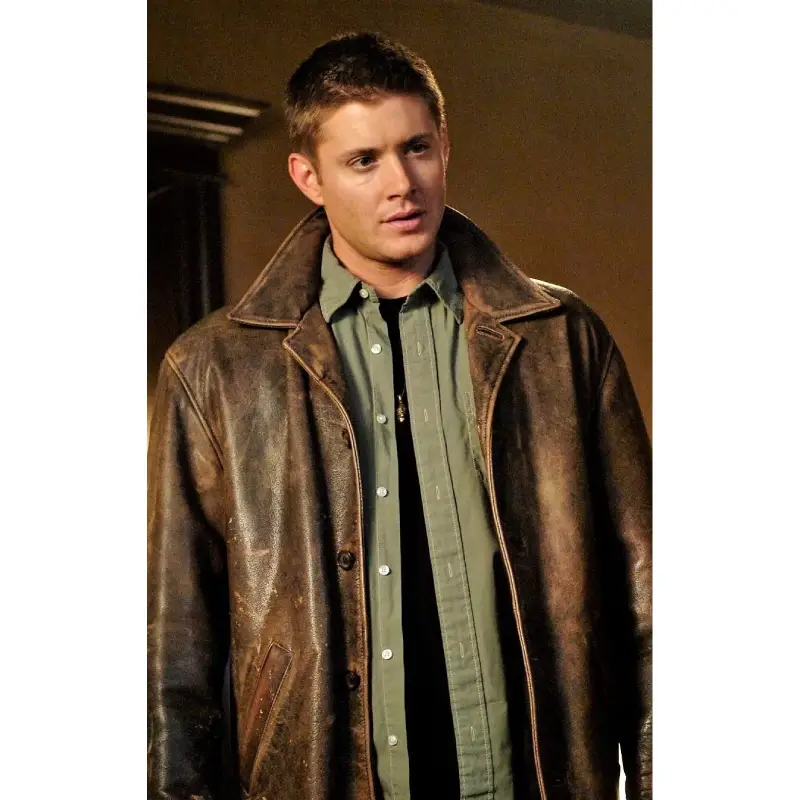 Jensen Ackles Supernatural Leather Coat - Image 7