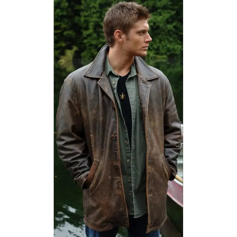 Jensen Ackles Supernatural Leather Coat - Image 6