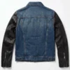 denim jacket leather arms