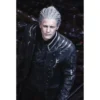 dmc black vergil leaher coat