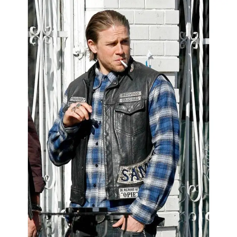 Charlie Hunnam Sons of Anarchy Leather Vest