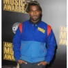 kanye west blue wool jacket