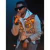 kanye west pastelle grey varsity jacket