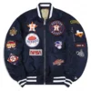 kate upton astros bomber jacket