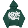 kozy dark green hoodie