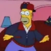 mr plow the simpsons blue jacket