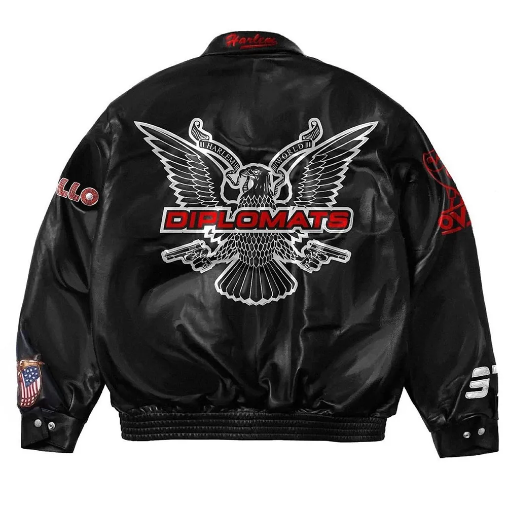 OVO Diplomats Dipset Leather Jacket - Image 3