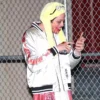 pete davidson tommy pitera silver bomber jacket
