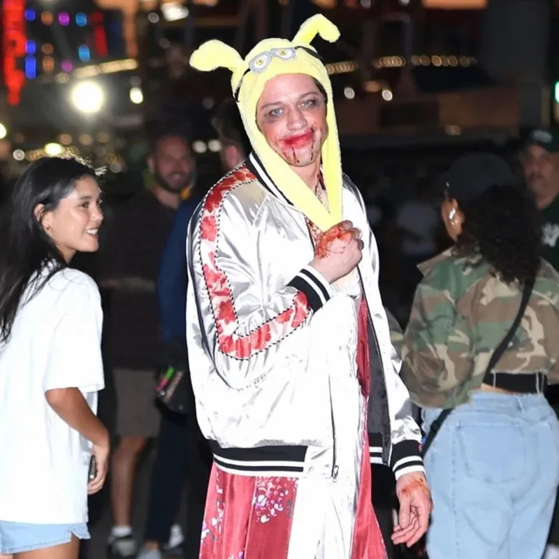 Pete Davidson Tommy Pitera Silver Jacket - Image 8