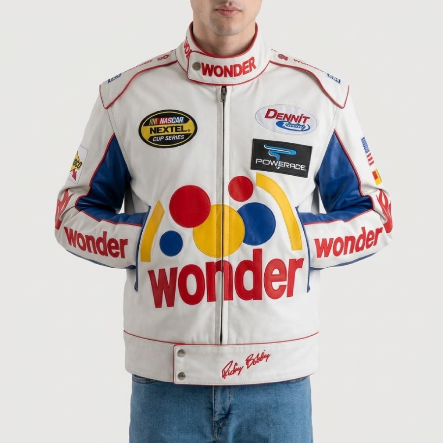 Will Ferrell Talladega Nights Racer Leather Jacket - Image 5