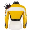 rumi crop leather jacket