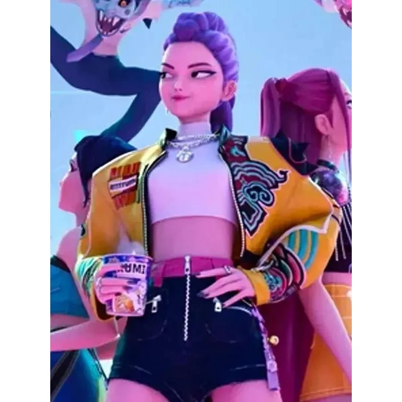 Rumi Kpop Demon Hunters Leather Jacket - Image 6