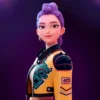 rumi kpop demon hunters yellow leather jacket