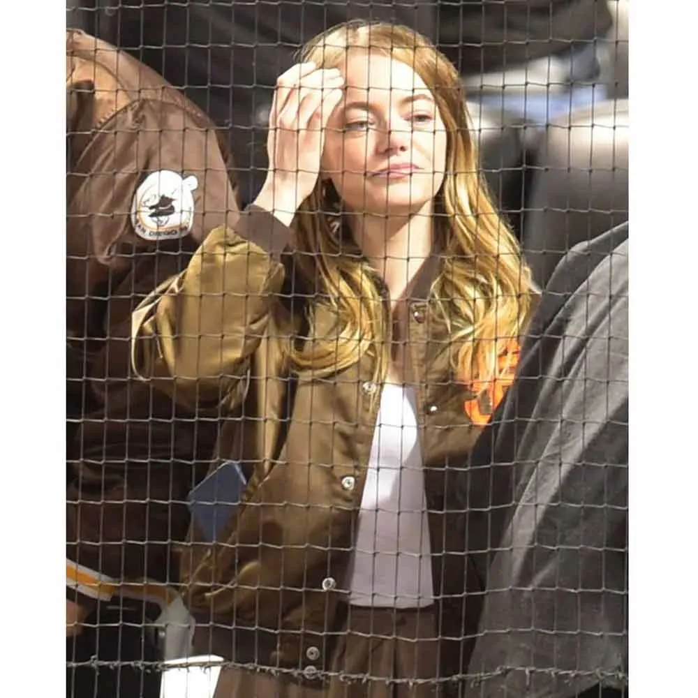 San Diego Padres Emma Stone Bomber Jacket - Image 13