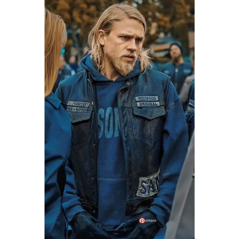Charlie Hunnam Sons of Anarchy Leather Vest - Image 8