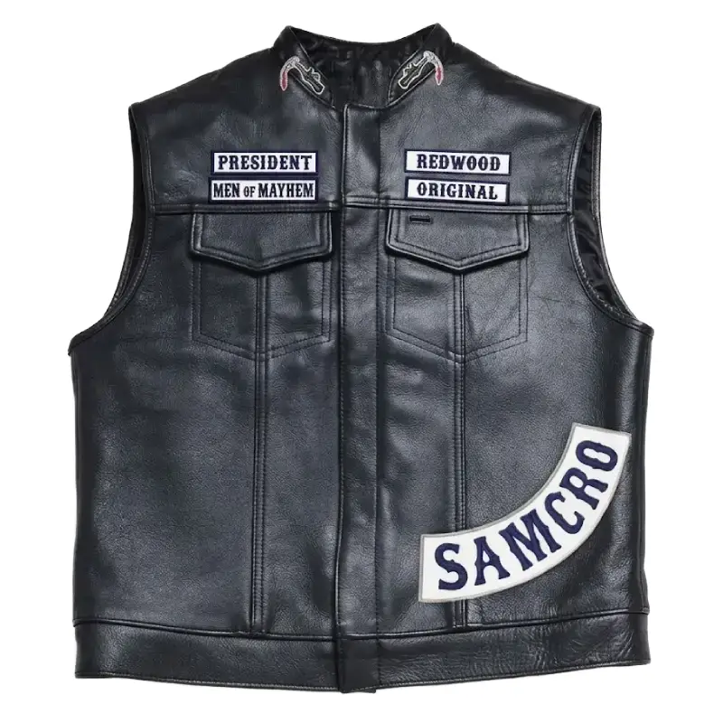 Charlie Hunnam Sons of Anarchy Leather Vest - Image 2