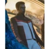 superman mr terrific black and white leather jacket