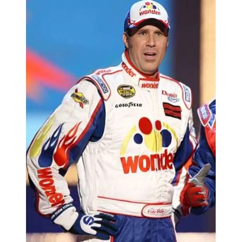 Will Ferrell Talladega Nights Racer Leather Jacket - Image 2
