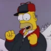 the simpsons mr plow blue jacket