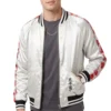 tommy karate silver bomber jacket