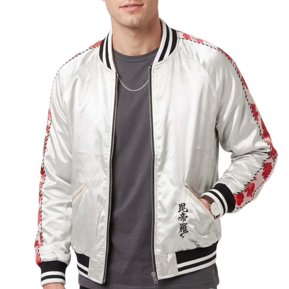 Pete Davidson Tommy Pitera Silver Jacket - Image 5