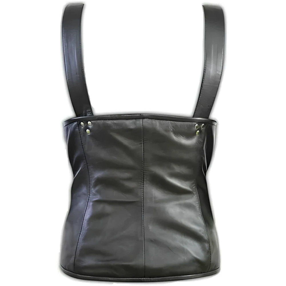 Tupac Shakur Suspender Leather Vest - Image 7