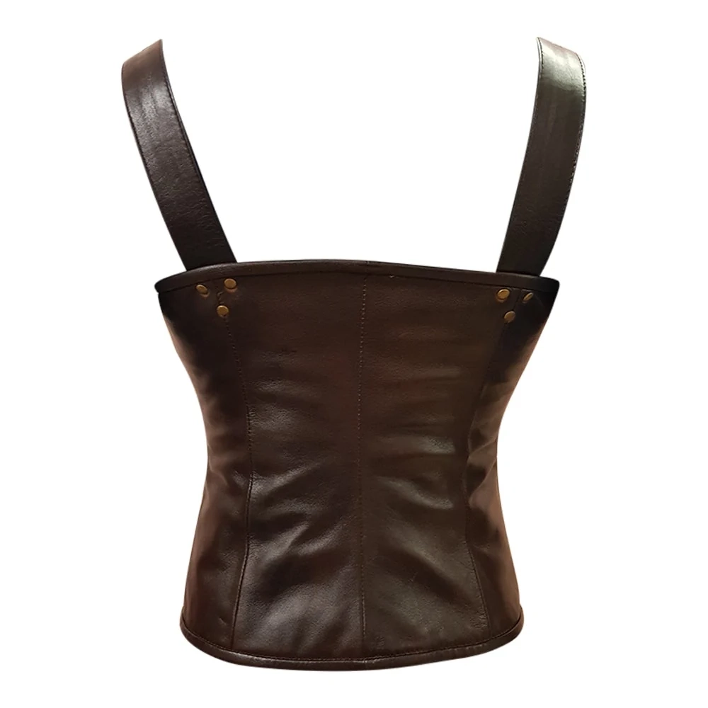 Tupac Shakur Suspender Leather Vest - Image 9