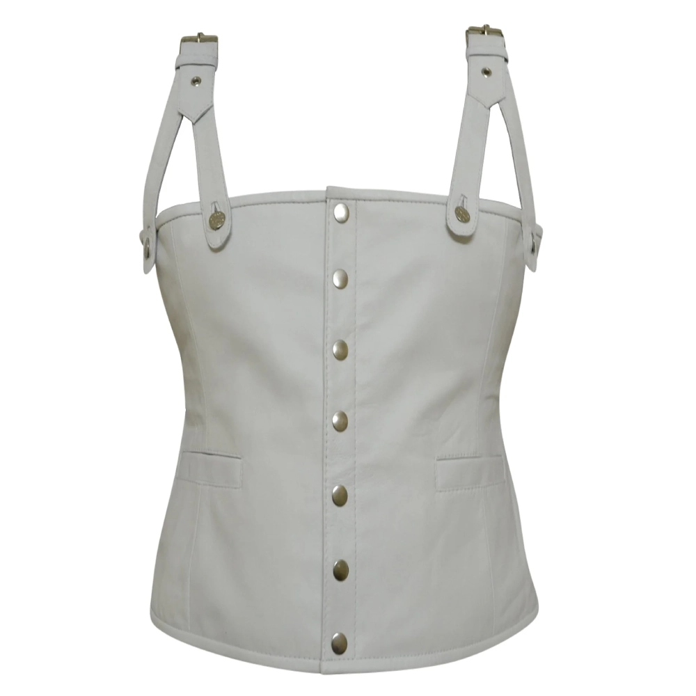 Tupac Shakur Suspender Leather Vest - Image 5