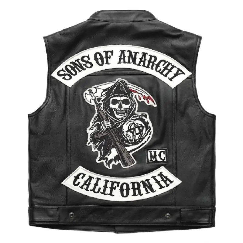 Charlie Hunnam Sons of Anarchy Leather Vest - Image 3