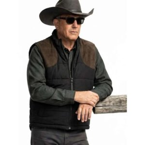 Kevin Costner Yellowstone S05 Puffer Vest