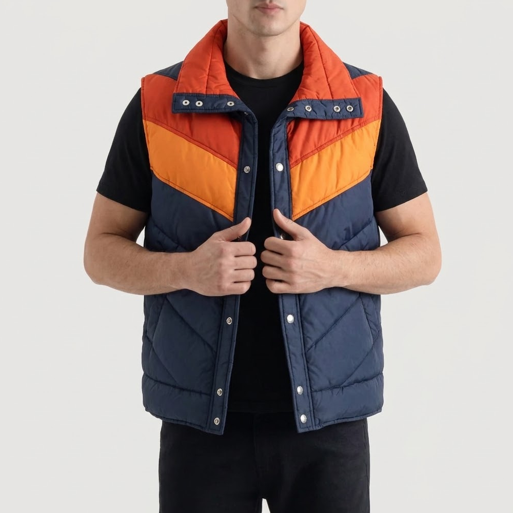 Retro 80’s Down Ski Puffer Vest