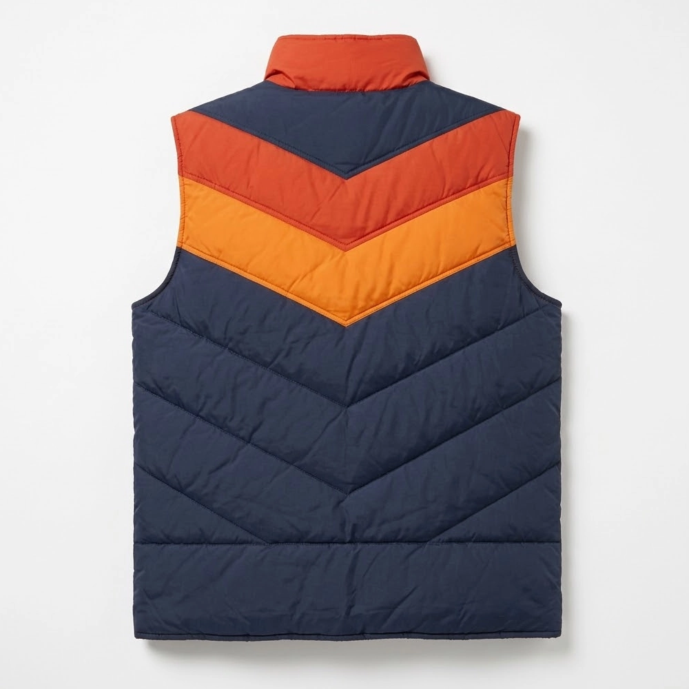 Retro 80’s Down Ski Puffer Vest - Image 4