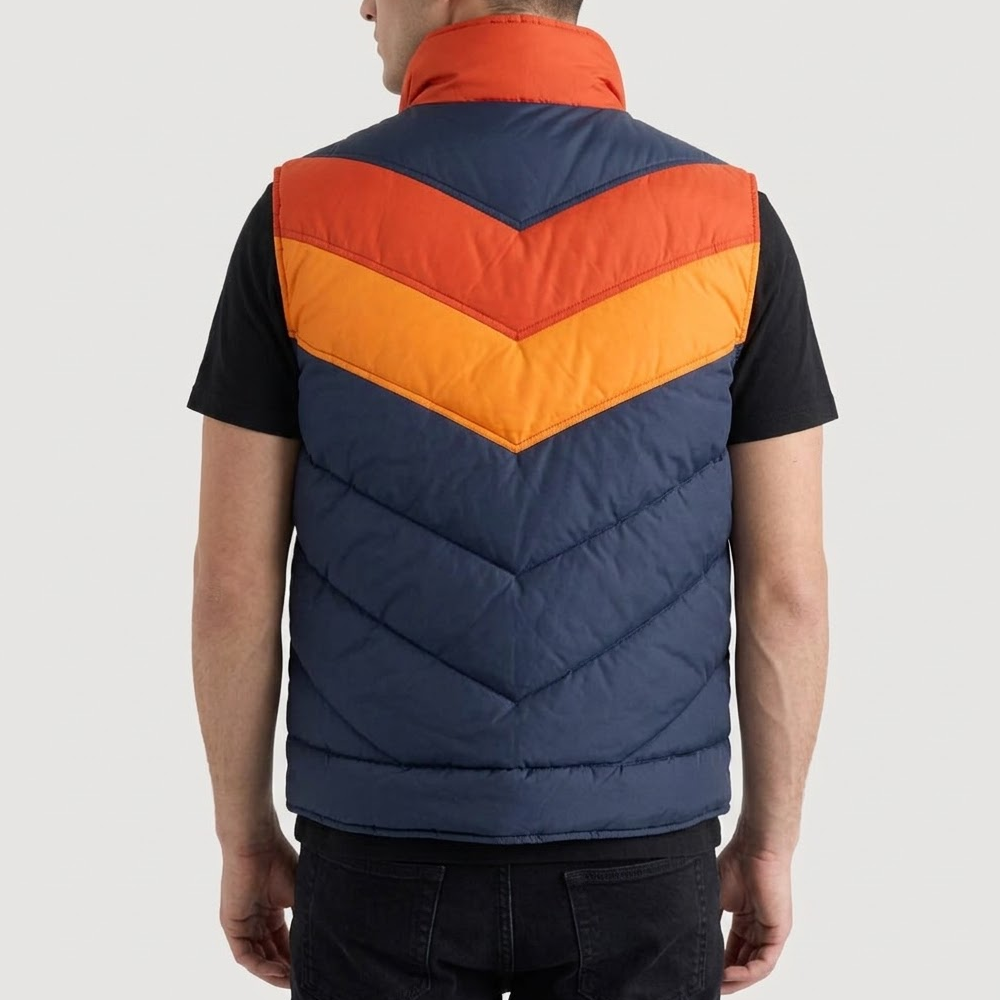 Retro 80’s Down Ski Puffer Vest - Image 3