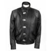 akira black leather jacket