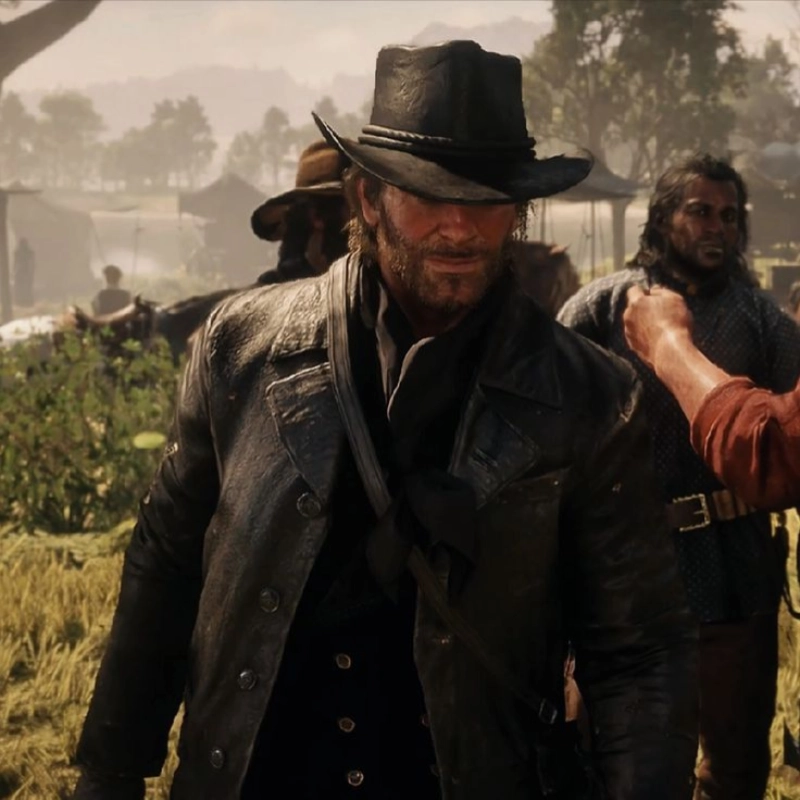 RDR2 Arthur Morgan Black Leather Blazer - Image 8