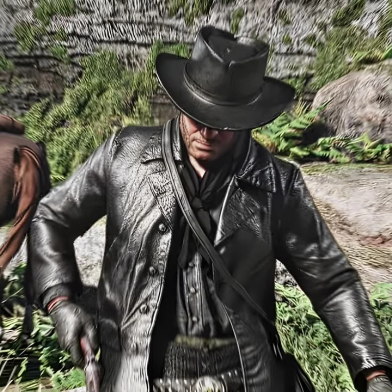 RDR2 Arthur Morgan Black Leather Blazer - Image 10