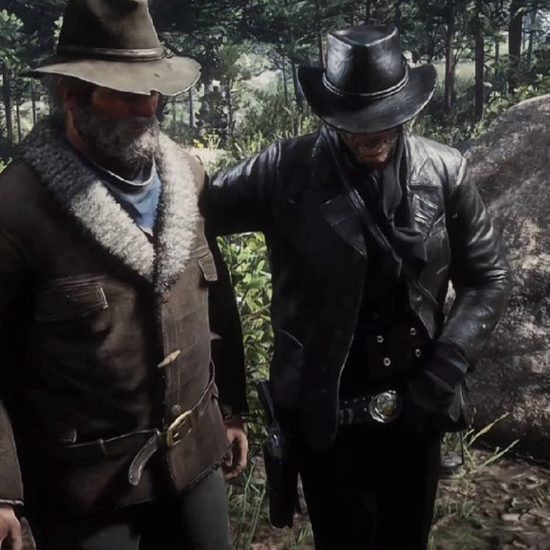 RDR2 Arthur Morgan Black Leather Blazer - Image 7