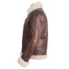 b 3 aviator brown shearling leather jacket