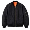 black flight bomber jacket